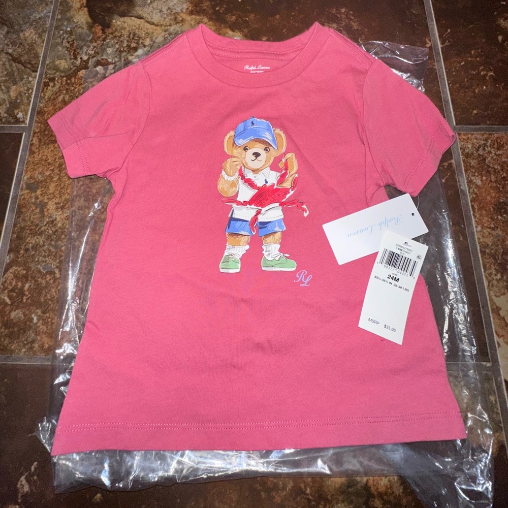 Ralph Lauren Polo Bear Cotton Tee - Picture 3 of 3